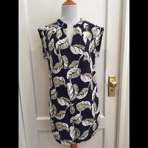 J.Crew Casual Print Shift Dress (Sz XS)